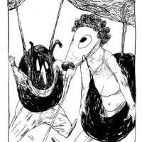 ilustra��o de Filipe Abranches para "Long Knives Throught the Grapevine" (Opuntia Books; 2008) 